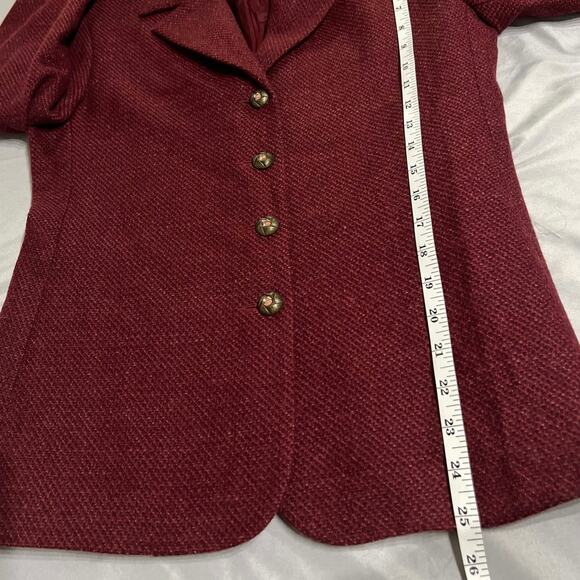 Neiman Marcus 100% Wool Button Front Blazer Size 4 - Picture 7 of 9